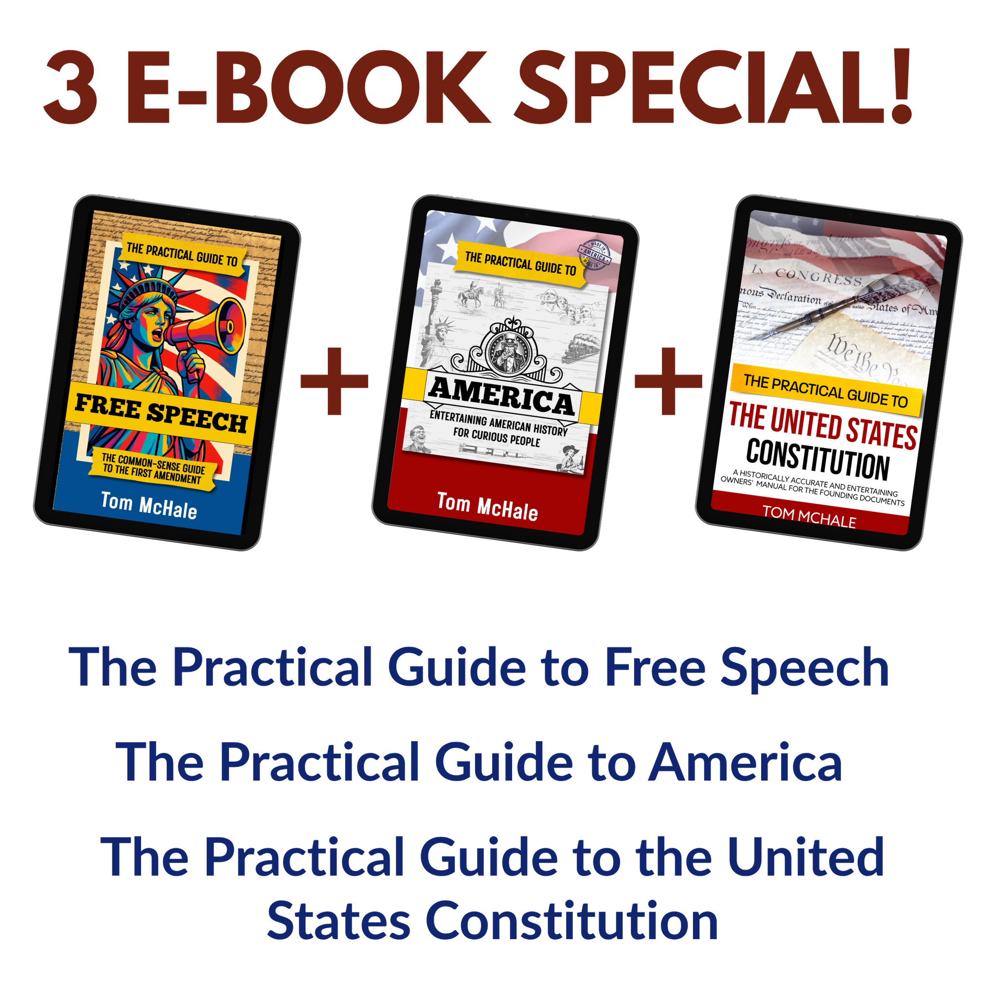Bundle: Constitution + America + Free Speech eBook