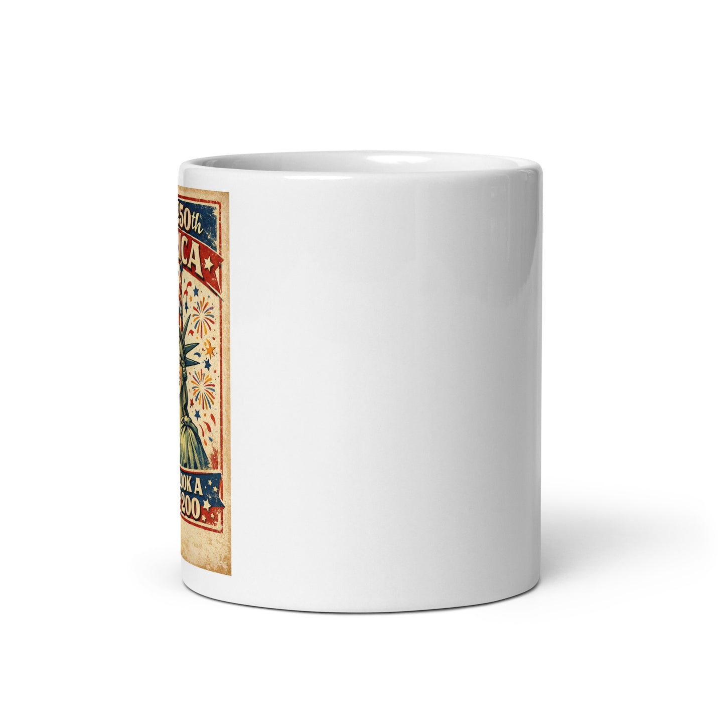 America, You Don't Look a Day Over 200! White glossy mug - Tom McHale's Practical Guides