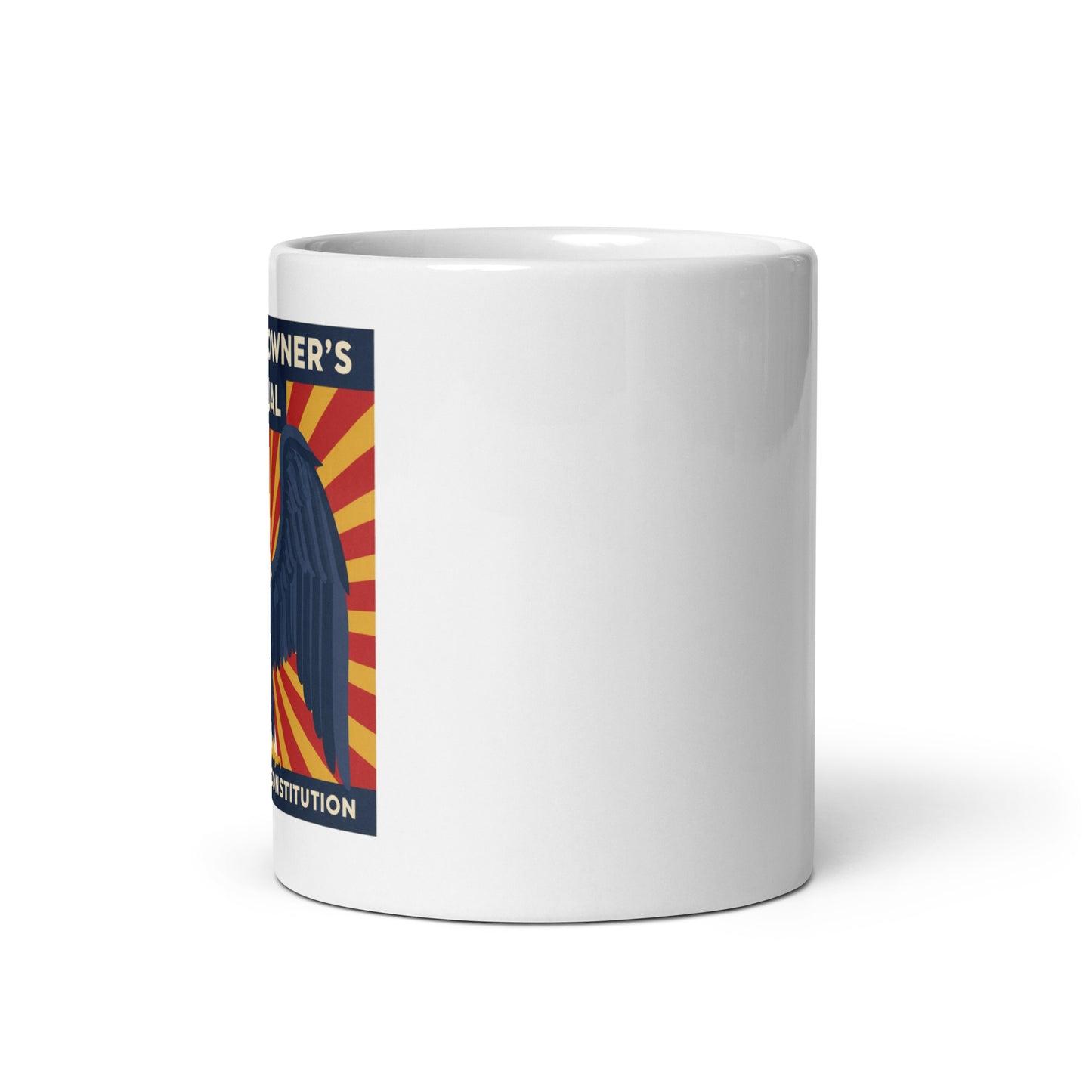 Read the Owner's Manual white glossy mug - Tom McHale's Practical Guides