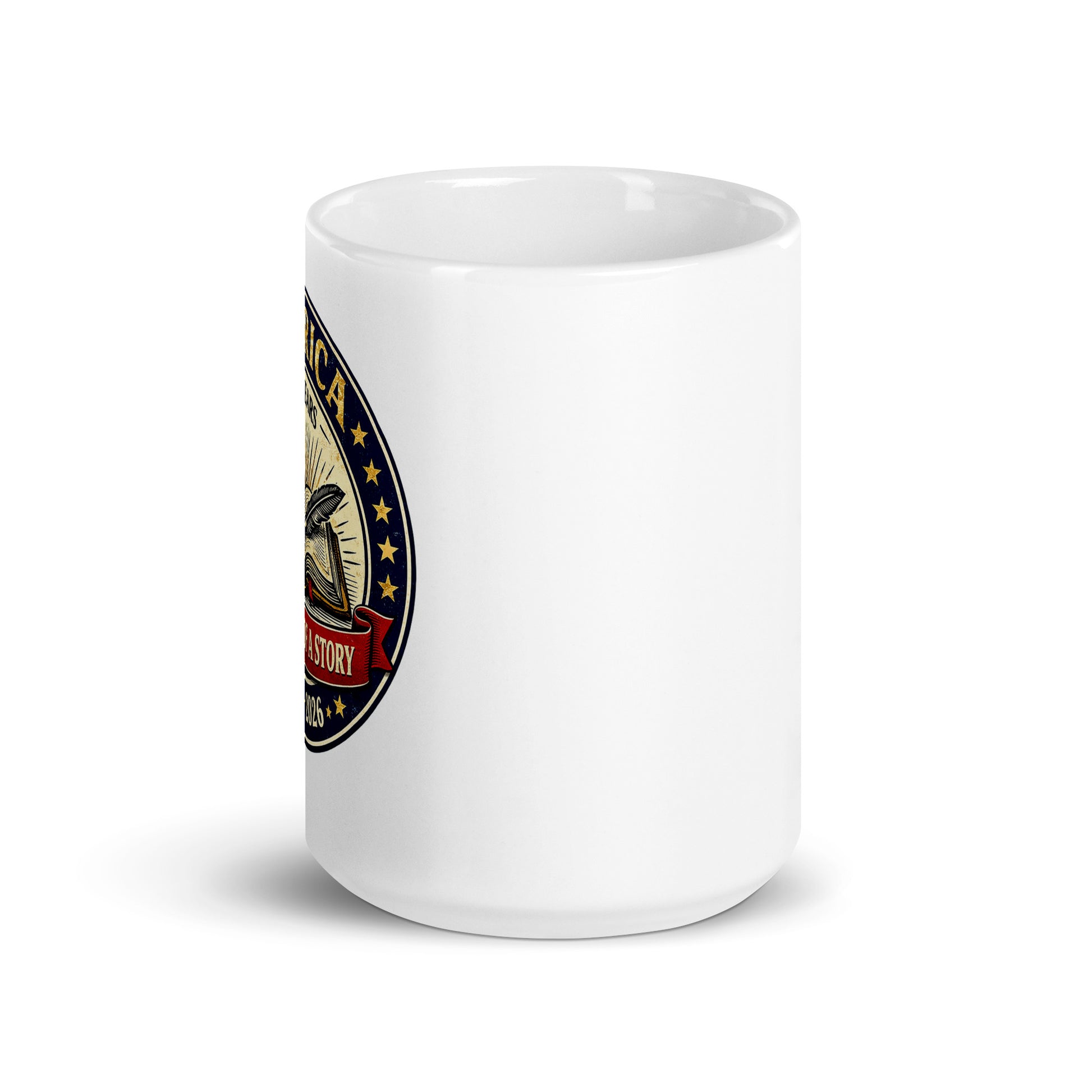America, One Heck of a Story: White glossy mug - Tom McHale's Practical Guides
