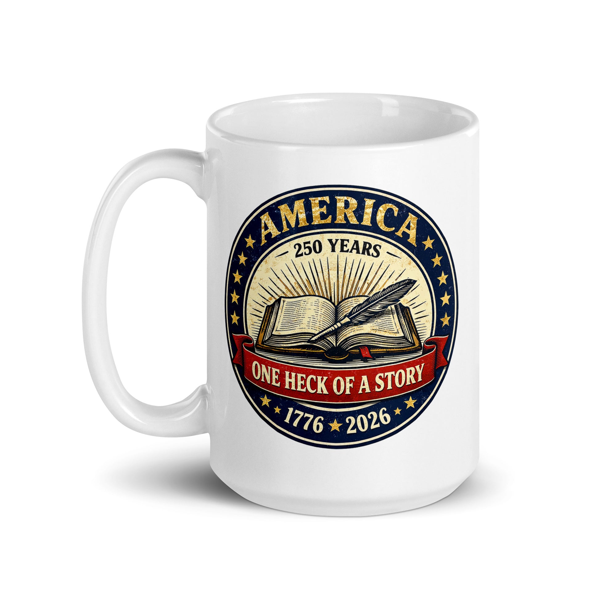 America, One Heck of a Story: White glossy mug - Tom McHale's Practical Guides
