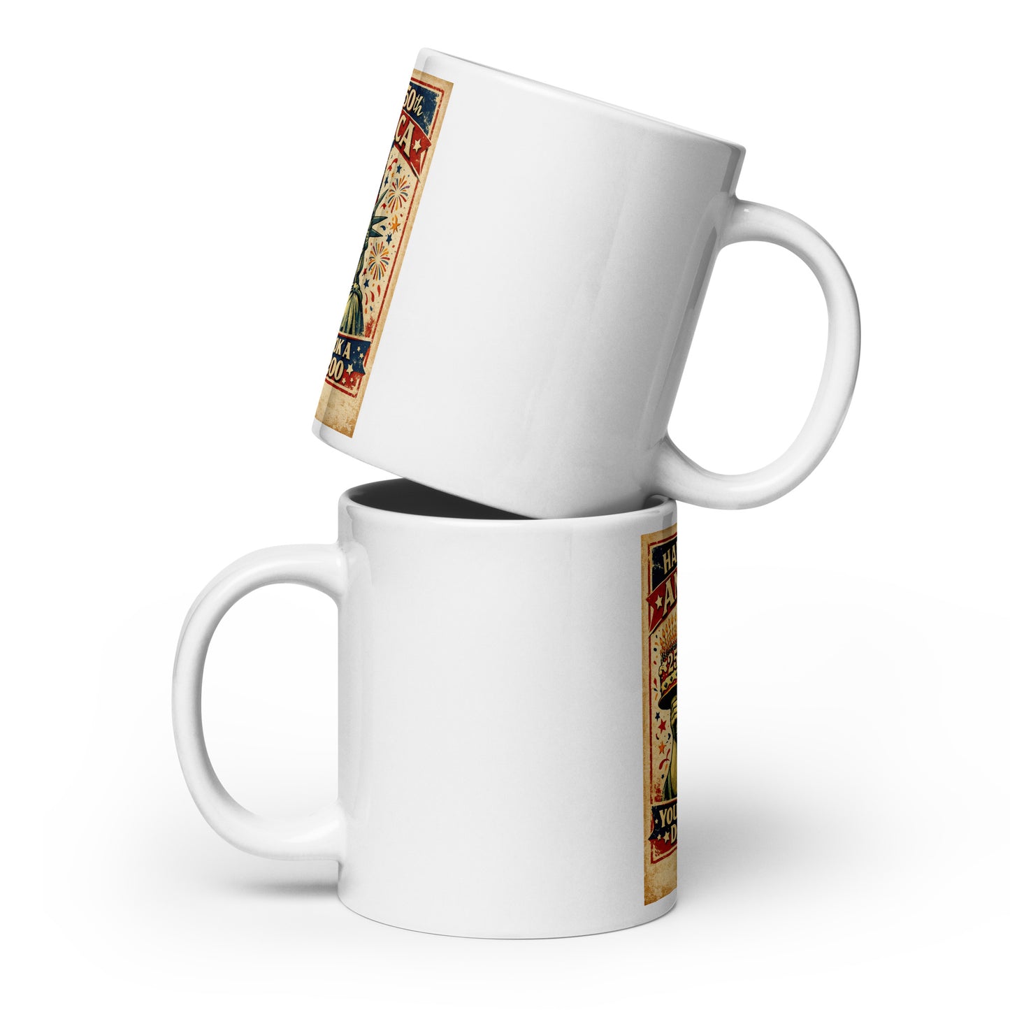 America, You Don't Look a Day Over 200! White glossy mug - Tom McHale's Practical Guides