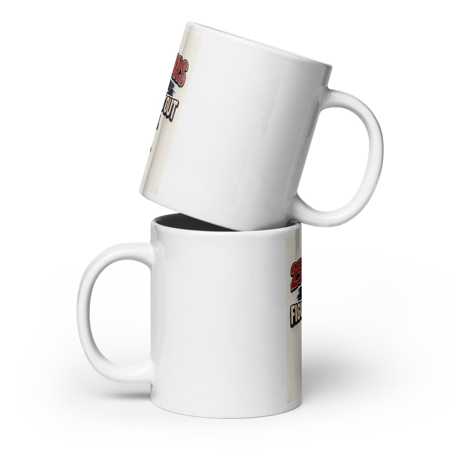 250 Years, Still Figuring It Out White glossy mug - Tom McHale's Practical Guides