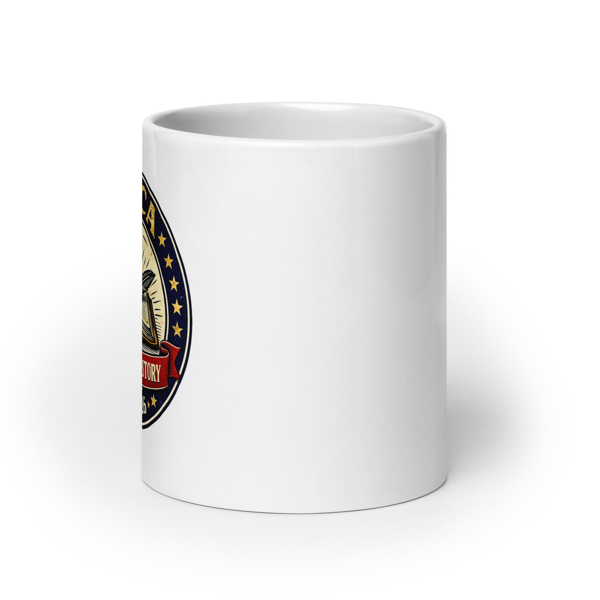 America, One Heck of a Story: White glossy mug - Tom McHale's Practical Guides