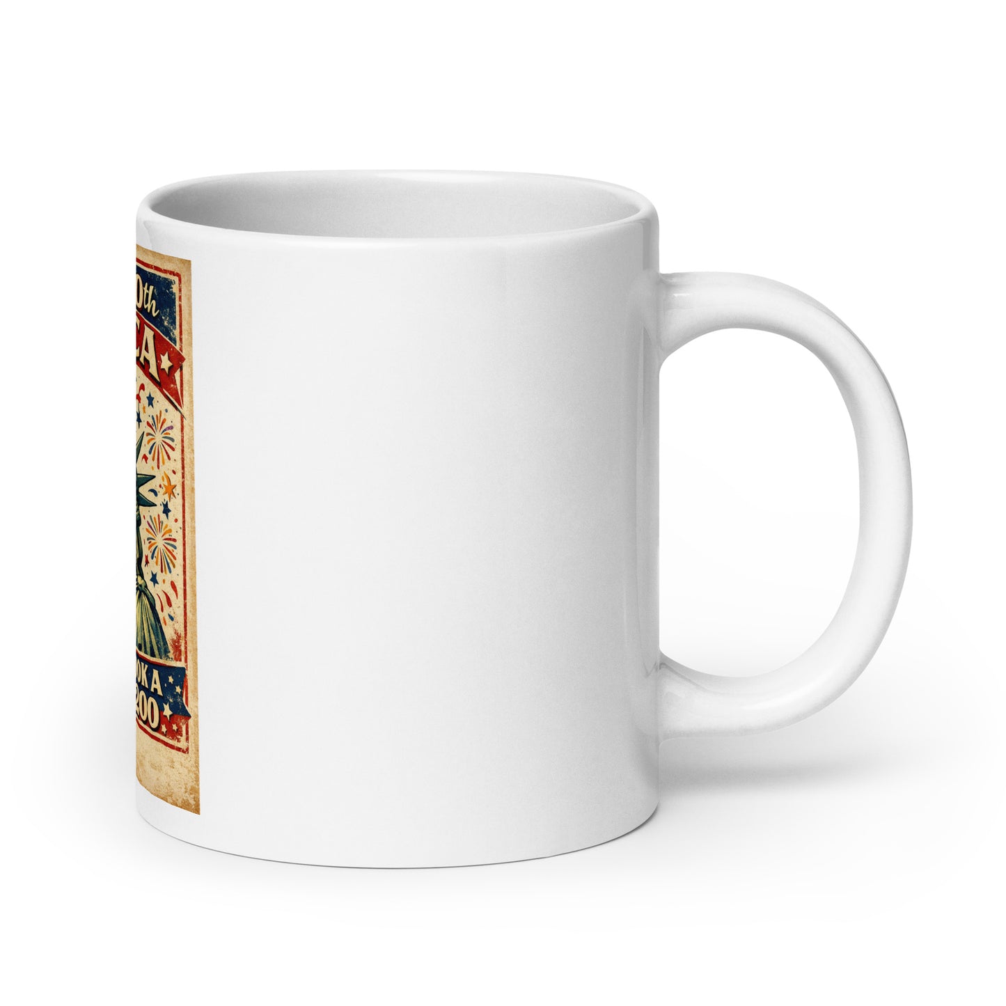 America, You Don't Look a Day Over 200! White glossy mug - Tom McHale's Practical Guides
